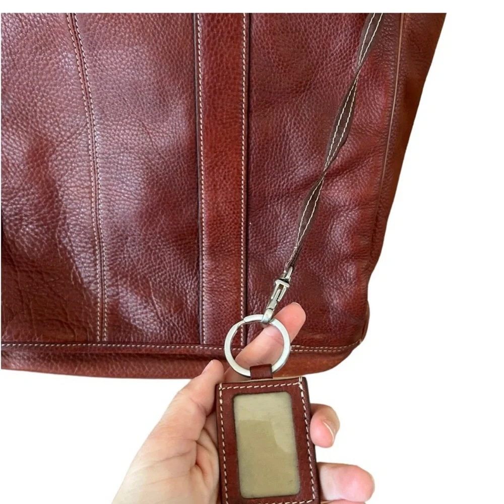 Johnston & Murphy Leather Laptop Tote